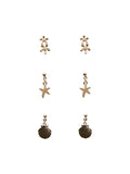 Bia 3 Pack Earrings (Gold)