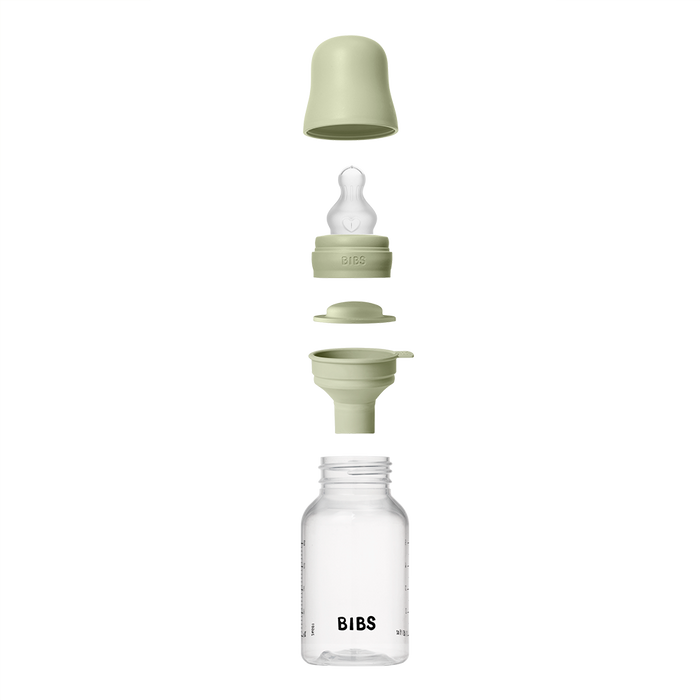 BIBS Baby BPA-Free Polypropylene Bottle Set 5oz. Silicone | Slow Flow