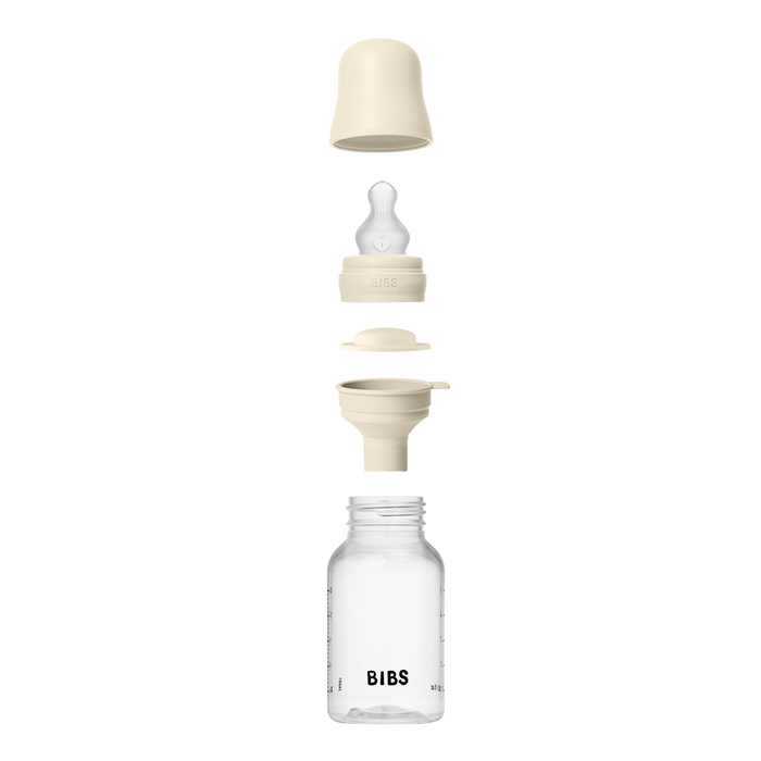BIBS Baby BPA-Free Polypropylene Bottle Set 5oz. Silicone | Slow Flow