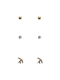 BITU 3 PACK EARRINGS (GOLD)