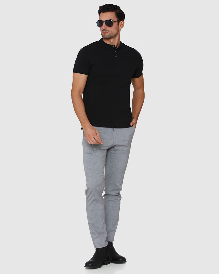 Black Henley T-Shirt