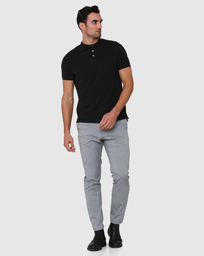 Black Henley T-Shirt