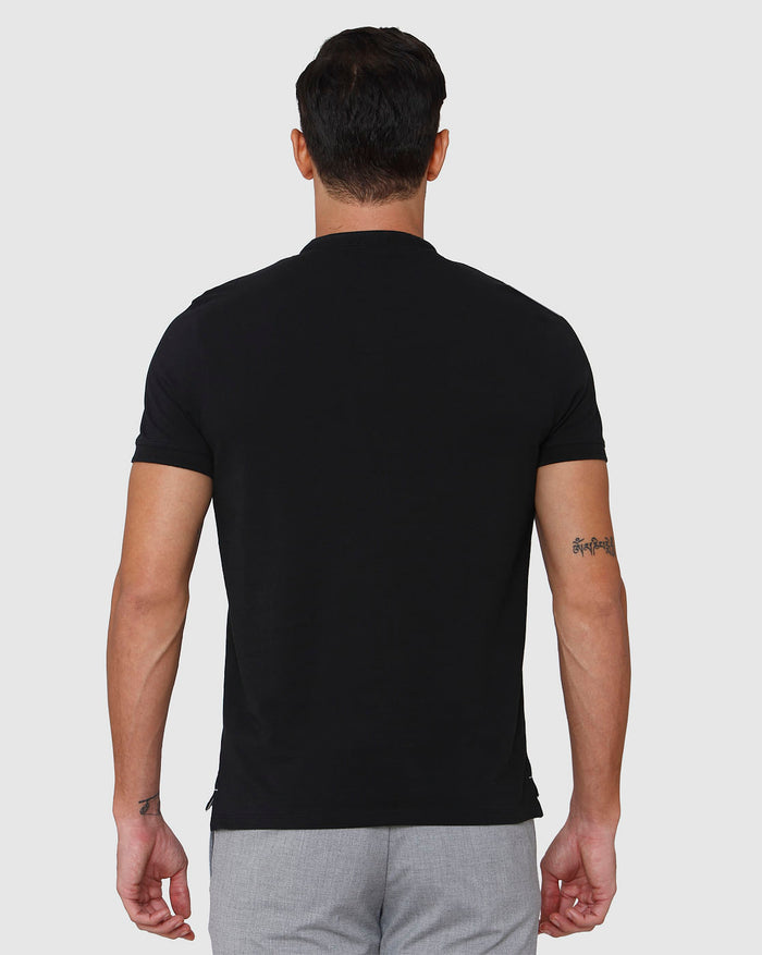 Black Henley T-Shirt