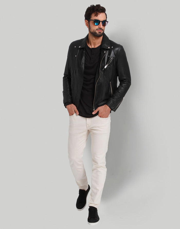 Black Henley T-Shirt