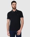 Black Polo Neck T-Shirt