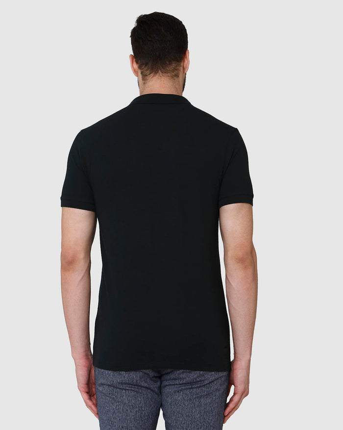 Black Polo Neck T-Shirt