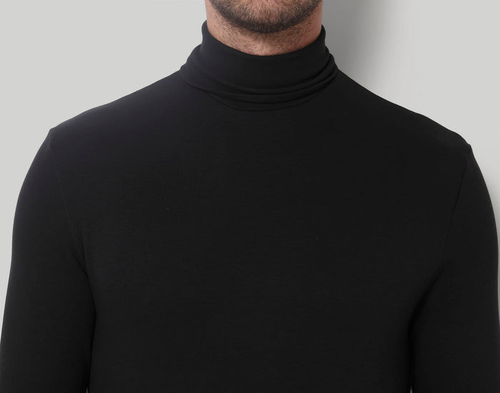 Black Turtle Neck T-Shirt
