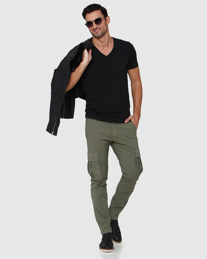 Black V-Neck T-Shirt