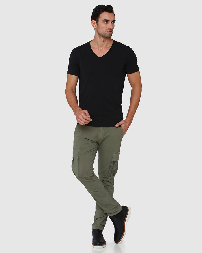 Black V-Neck T-Shirt