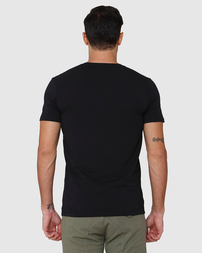 Black V-Neck T-Shirt