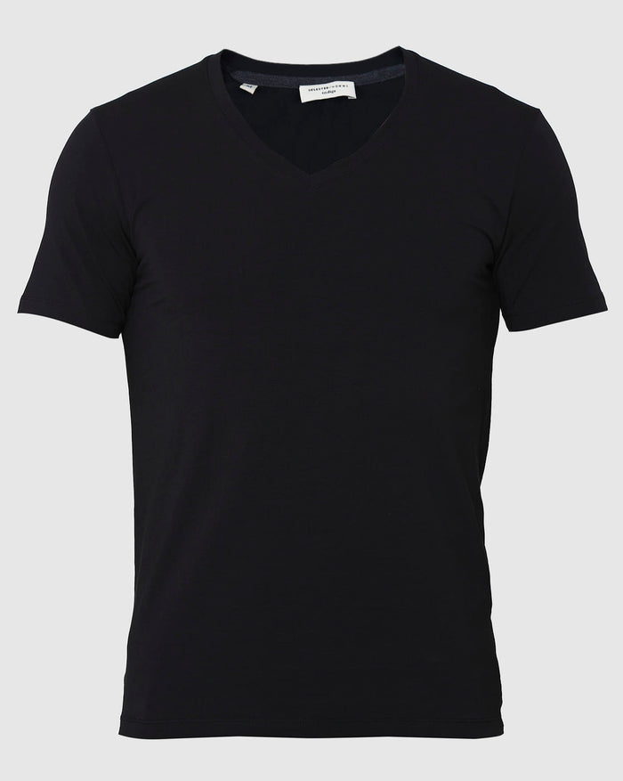 Black V-Neck T-Shirt