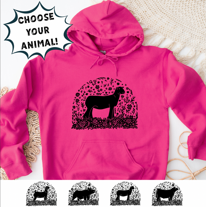 Bloom Animal- CHOOSE YOUR ANIMAL– Hoodie