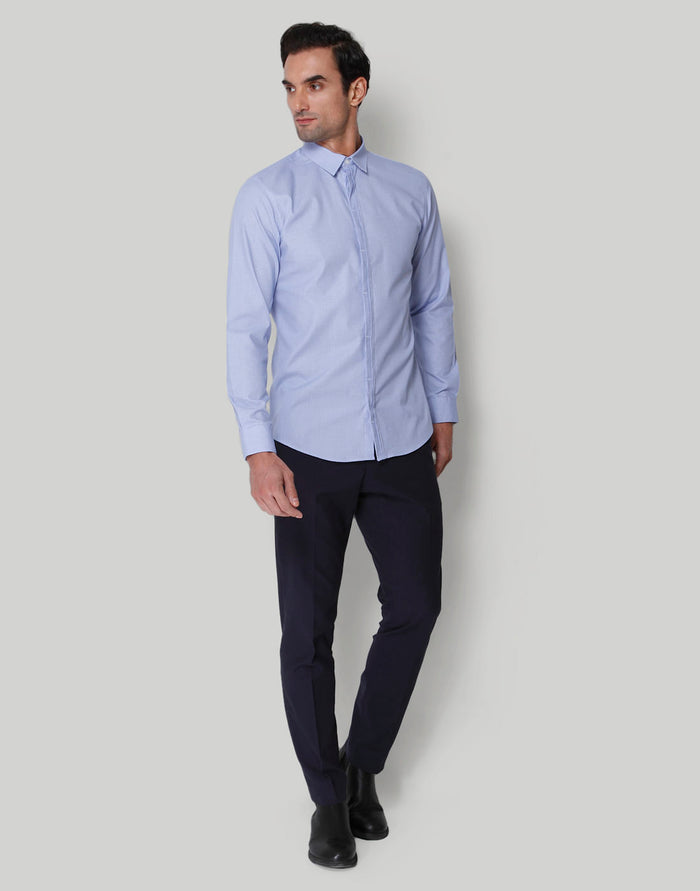 Blue Check Full Sleeves Shirt