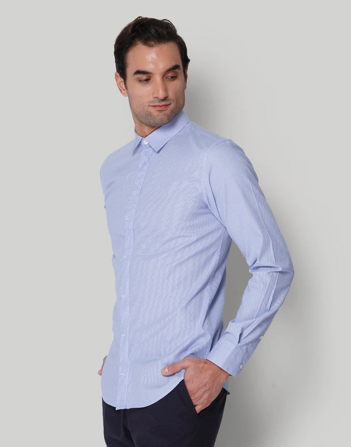 Blue Check Full Sleeves Shirt