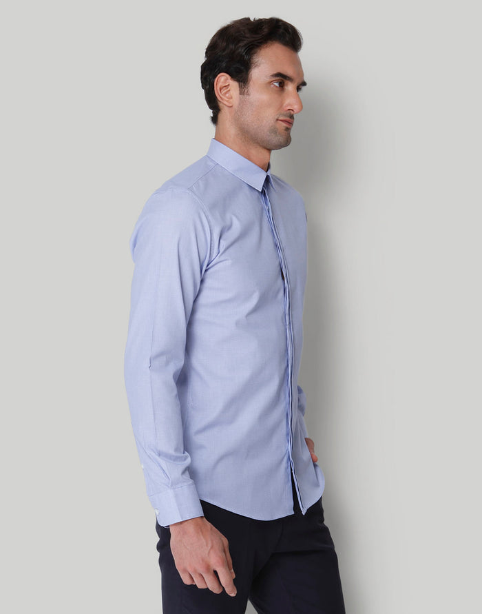 Blue Check Full Sleeves Shirt