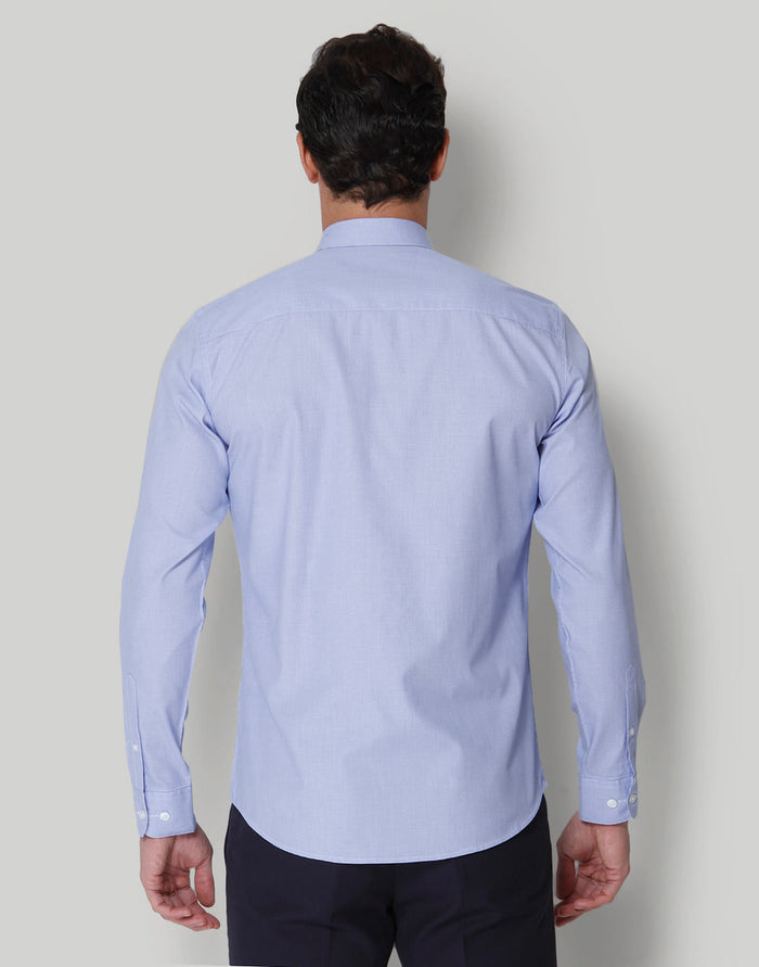 Blue Check Full Sleeves Shirt