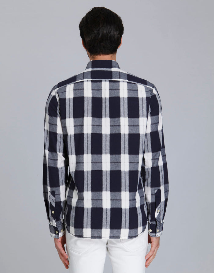 Blue Check Full Sleeves Shirt
