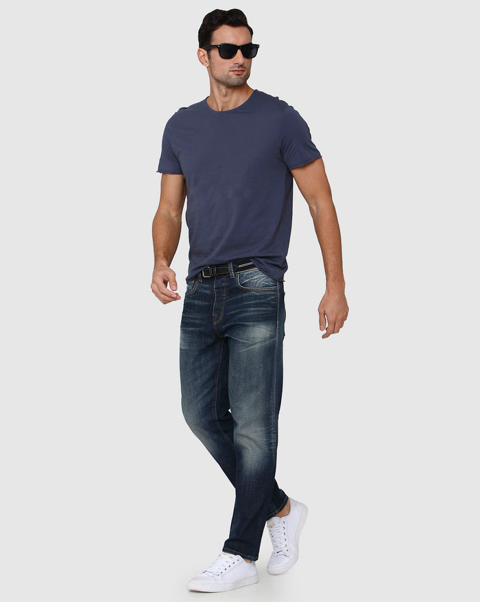 Blue Crew Neck T-Shirt