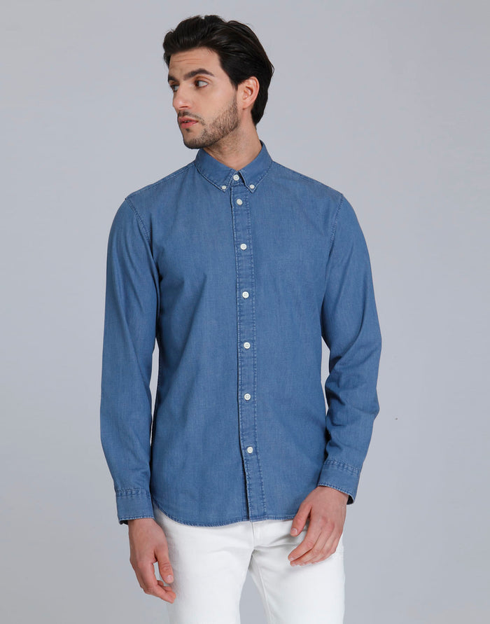 Blue Full Sleeves Shirt