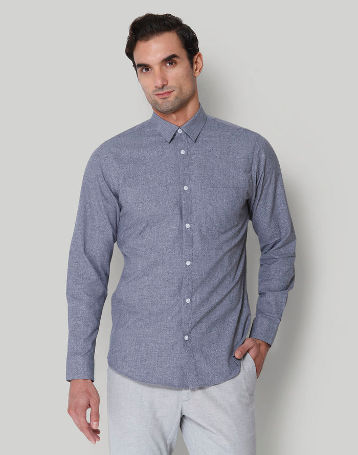 Blue Full Sleeves Shirt