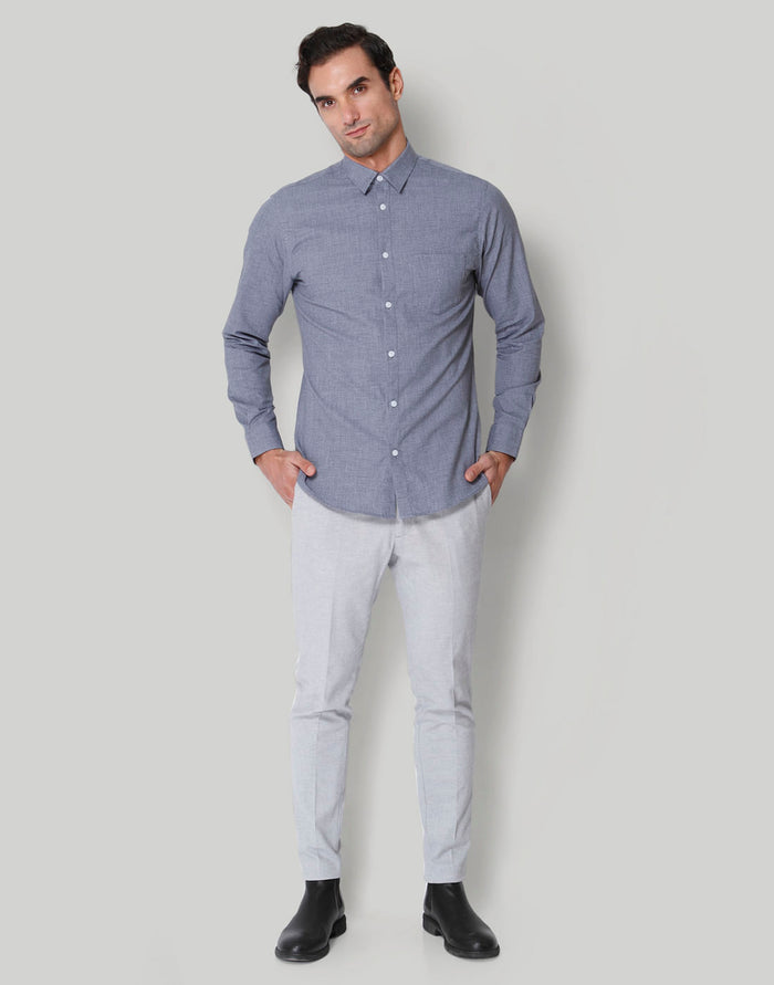 Blue Full Sleeves Shirt