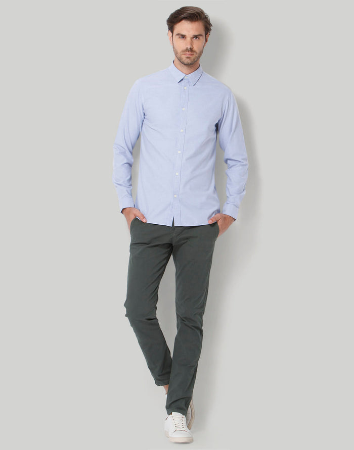 Blue Full Sleeves Shirt