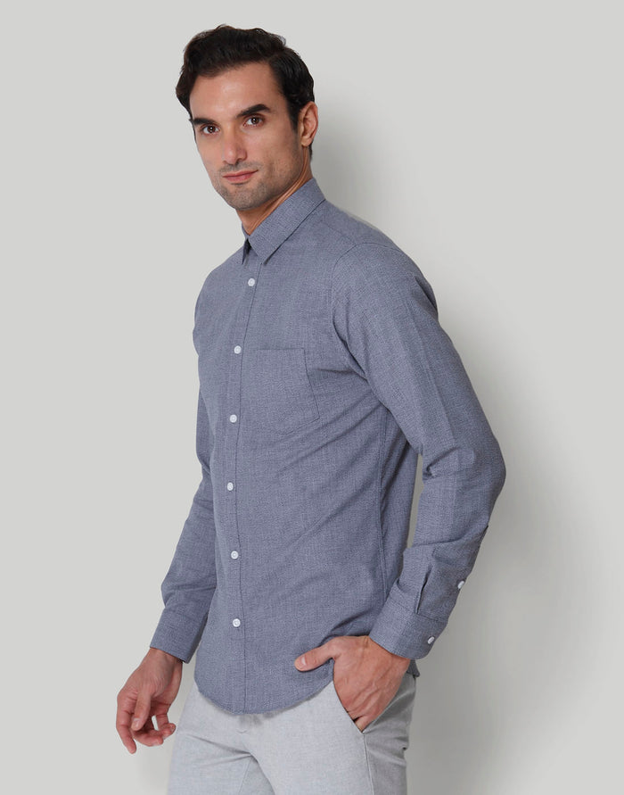 Blue Full Sleeves Shirt