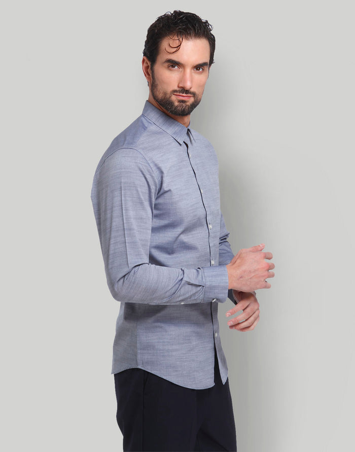 Blue Full Sleeves Shirt