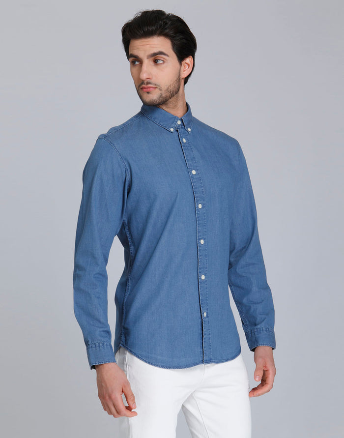 Blue Full Sleeves Shirt
