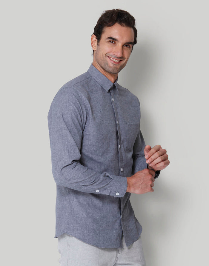 Blue Full Sleeves Shirt