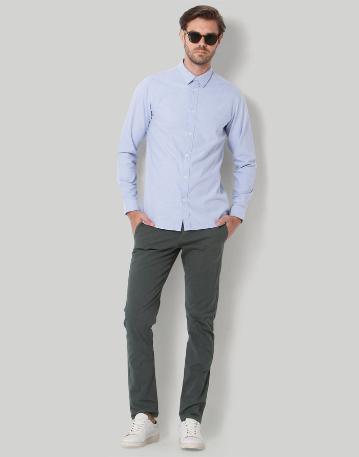 Blue Full Sleeves Shirt