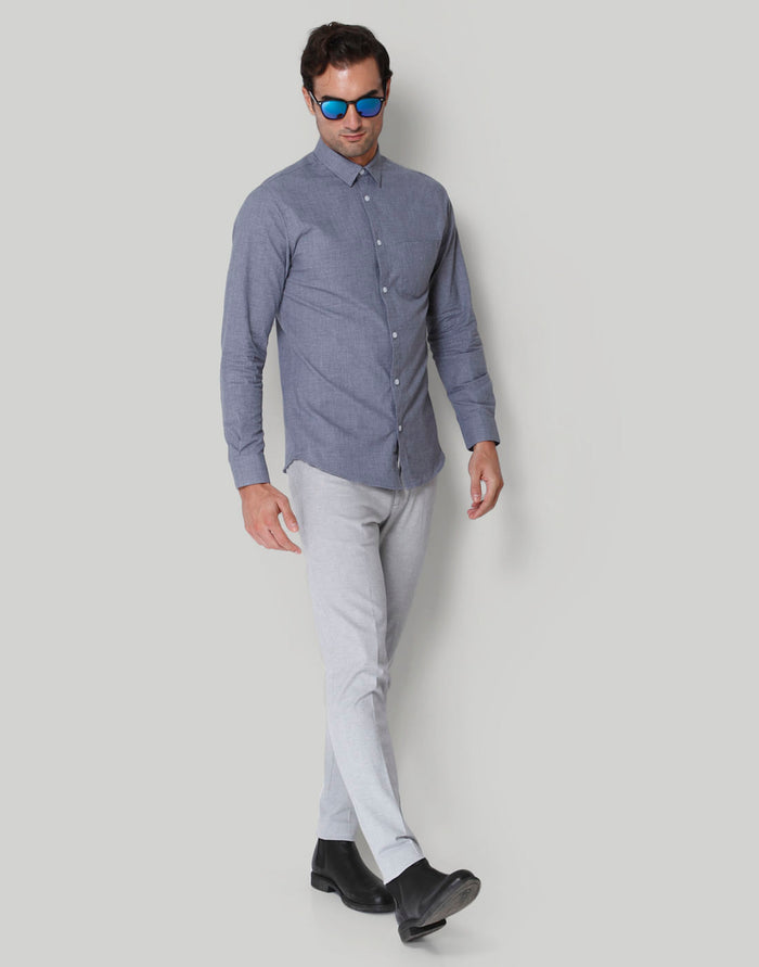 Blue Full Sleeves Shirt