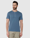 Blue Henley T-Shirt