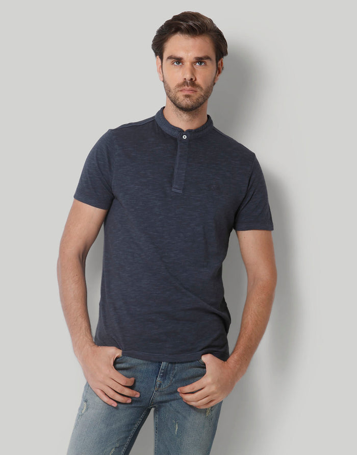 Blue Henley T-Shirt