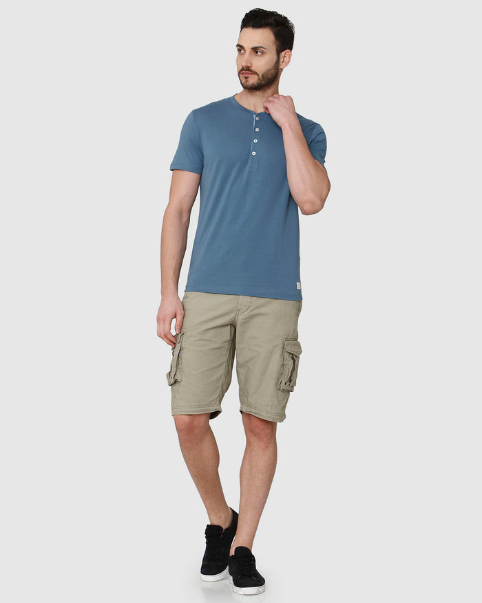 Blue Henley T-Shirt