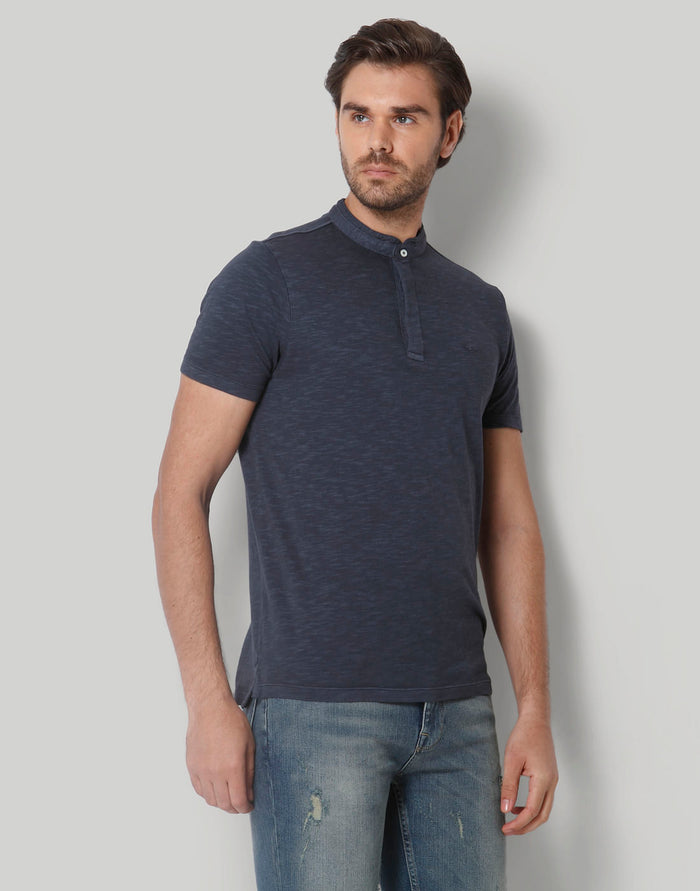 Blue Henley T-Shirt