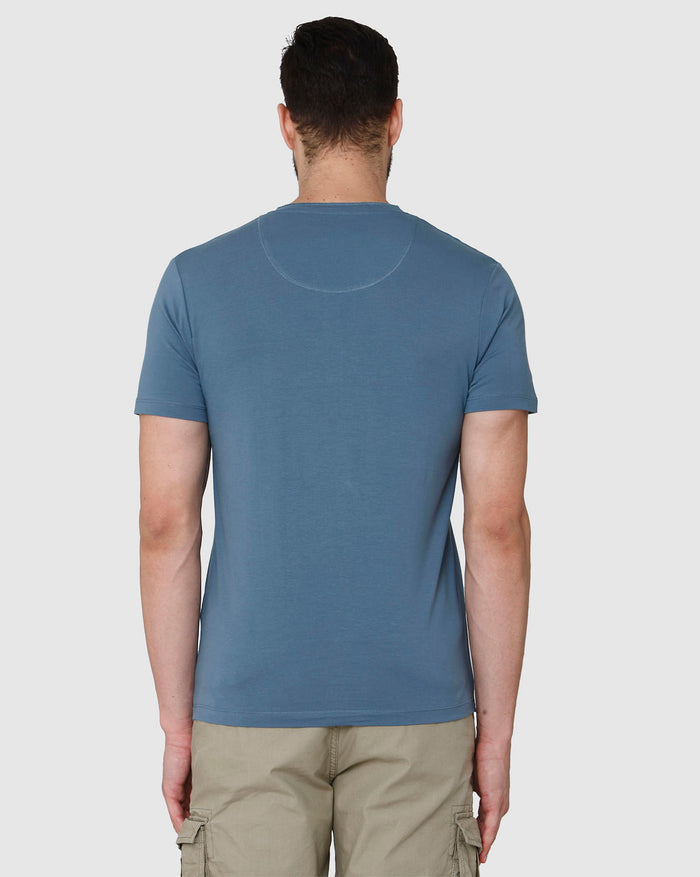 Blue Henley T-Shirt