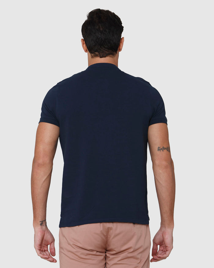 Blue Henley T-Shirt