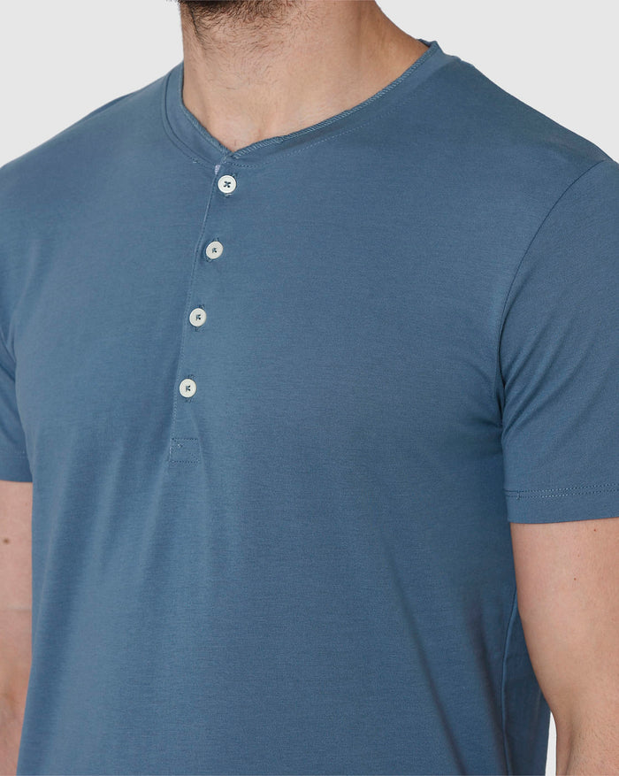 Blue Henley T-Shirt