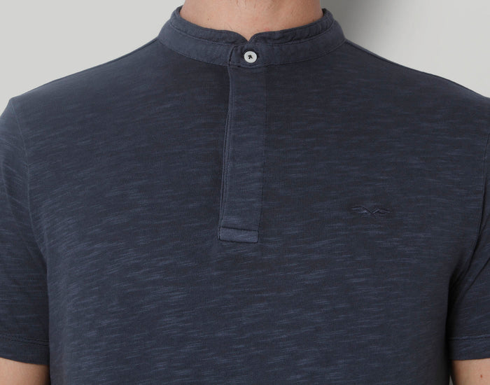 Blue Henley T-Shirt