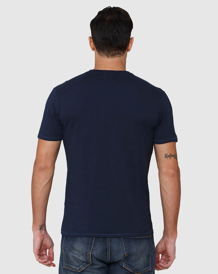 Blue Henley T-Shirt