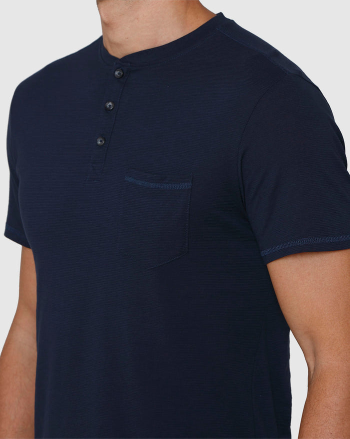 Blue Henley T-Shirt