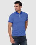 Blue Polo Neck T-Shirt