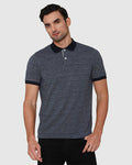 Blue Polo Neck T-Shirt