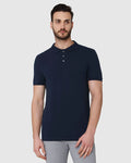 Blue Polo Neck T-Shirt
