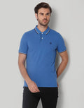 Blue Polo Neck T-Shirt