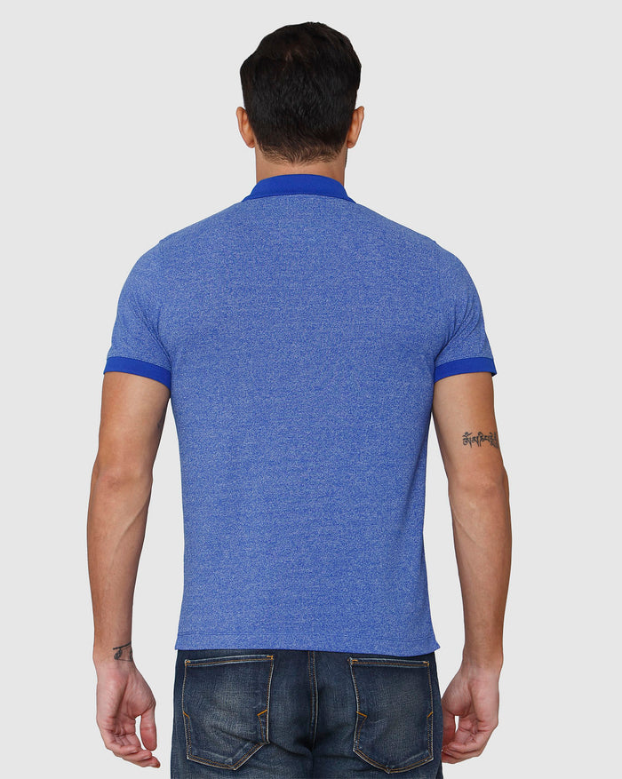 Blue Polo Neck T-Shirt