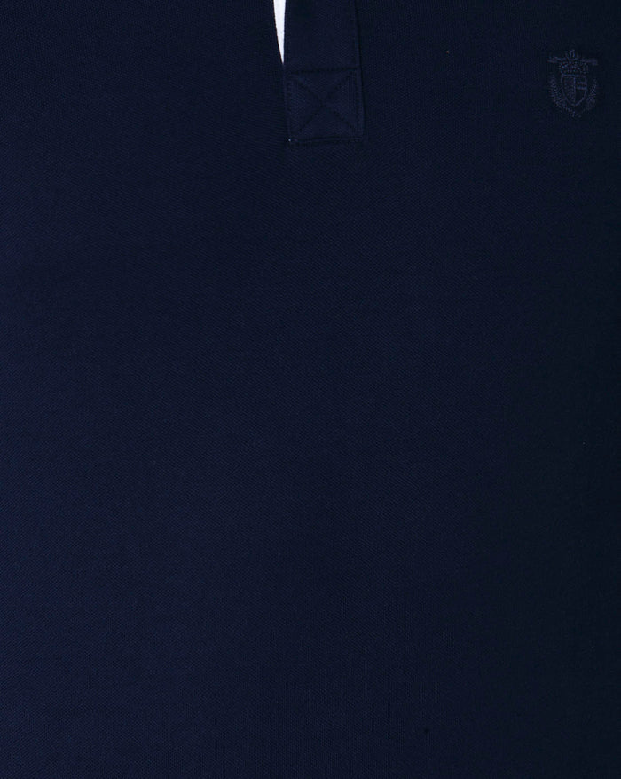 Blue Polo Neck T-Shirt
