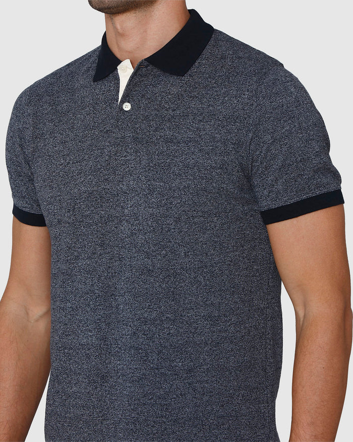 Blue Polo Neck T-Shirt