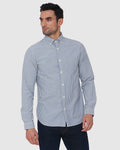 Blue Printed Full Sleeves Shirt